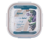 Altom Fresh Relief pojemnik z pok. kwadratowy 0,8l 16x16x7cm taupe - 1580556 - zdjęcie 4